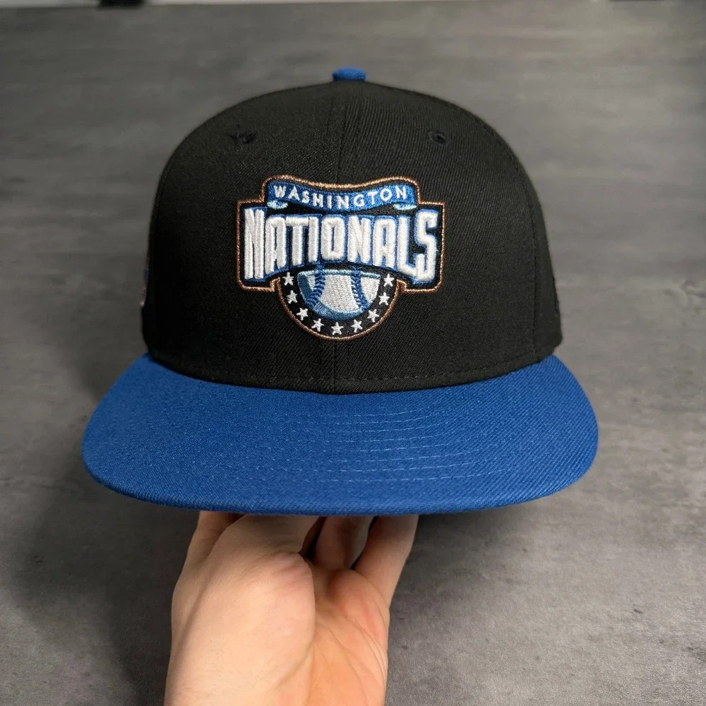 Hat Club Washington Nationals New Era Cap 7 1/2 Black Blue Wizards 2.0 Alternate